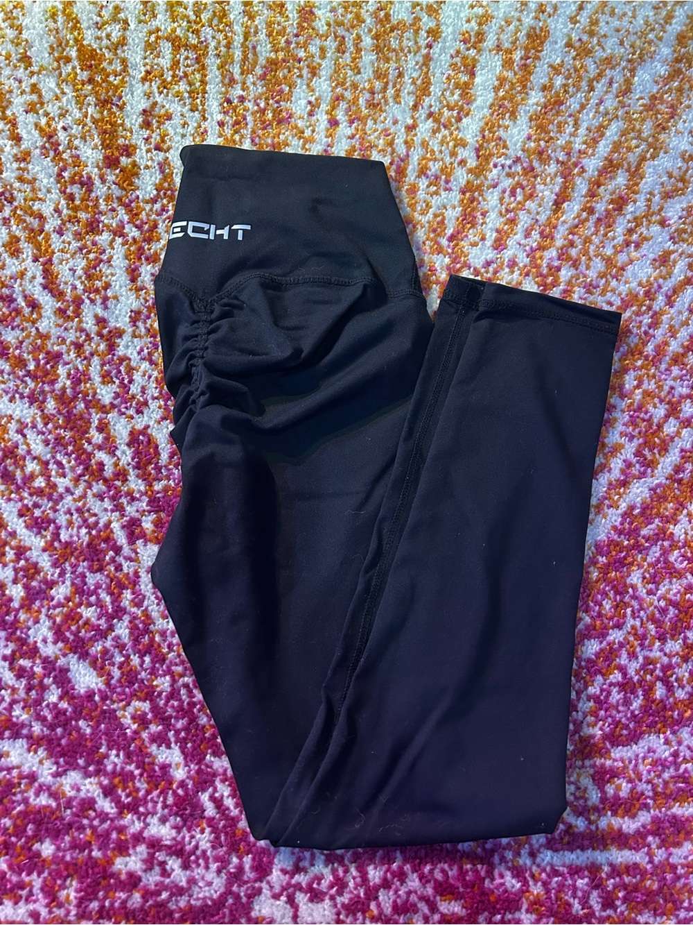 ECHT Black Womens' Butt Scrunch High-Waist Active Leggings